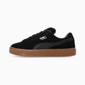 Suede XL Unisex Sneakers, PUMA Black-Puma Team Gold, extralarge-IND