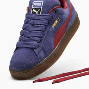 Chaussures Suede XL Homme, Blue Crystal-Dark Crimson-Chocolate, extralarge