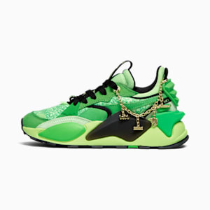 PUMA x LAMELO BALL RS-XL La Francé Big Kids' Sneakers, PUMA Green-Spring Fern-PUMA Black, extralarge
