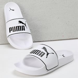 Leadcat 2.0 Unisex Slides, PUMA White-PUMA Black, extralarge-IND