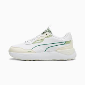 ウィメンズ ランテイムド プラットフォーム ブロッサム スニーカー, PUMA White-Archive Green-Sugared Almond-Pure Green, extralarge-JPN