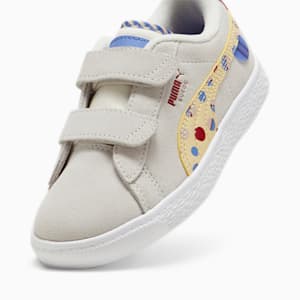 Suede Classic LF Little Kids' Sneakers, Warm White-Club Red-Chamomile, extralarge