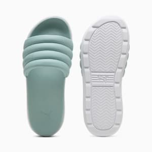 Karmen Puffy Women's Slides, Modern Mint-PUMA White, extralarge