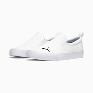 Tenis sin cordones para mujer Bari Comfort, PUMA White-PUMA Black, extralarge