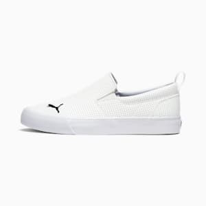 Bari Slip-On Comfort Women's Shoes, PUMA White-PUMA Black, extralarge