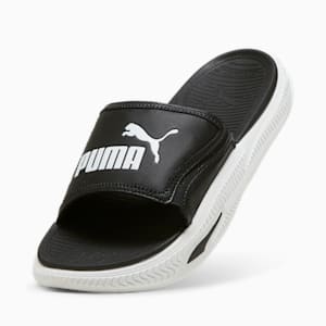 SoftridePro Slide 24 Unisex Sandals, PUMA Black-PUMA White, extralarge