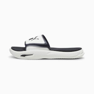 SoftridePro Slide 24 Unisex Sandals, PUMA White-New Navy, extralarge