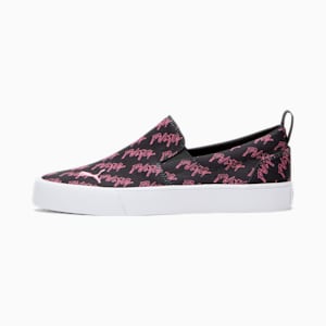 Bari Slip-On Comfort Repeat Women's Shoes, PUMA Black-Strawberry Burst-PUMA White, extralarge