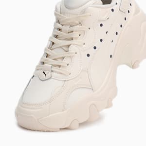 ウィメンズ パルサー ウェッジ ポルカドット スニーカー, Frosted Ivory-Frosted Ivory-PUMA Navy, extralarge-JPN