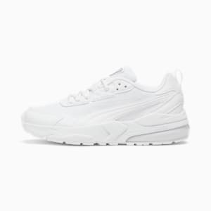 Vis2K Women's Sneaker, PUMA White-PUMA White, extralarge