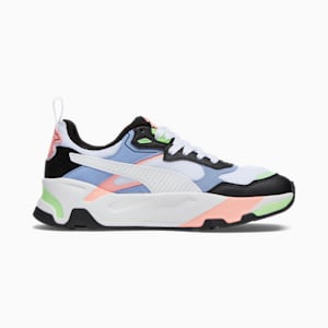 Tenis Trinity para mujer, PUMA Black-PUMA White-Blissful Blue, extralarge
