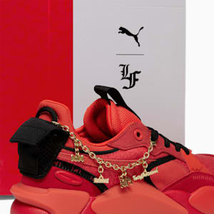 Tenis para hombre PUMA x LAMELO BALL RS-X Pocket LaFrancé, For All Time Red-Dark Orange-PUMA Black, extralarge