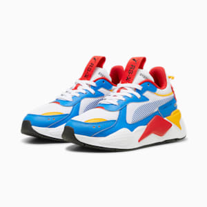 RS-X Big Kids' Sneakers, PUMA White-Hyperlink Blue, extralarge