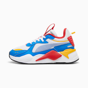 RS-X Big Kids' Sneakers, PUMA White-Hyperlink Blue, extralarge