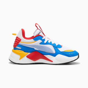 RS-X Big Kids' Sneakers, PUMA White-Hyperlink Blue, extralarge