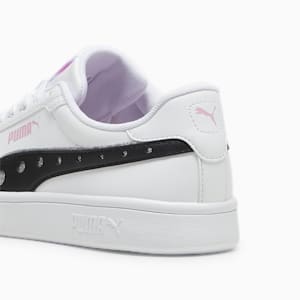 キッズ プーマ スマッシュ 3.0 ダンスパーティー スニーカー 22-25cm, PUMA White-PUMA Black-Pink Lilac, extralarge-JPN