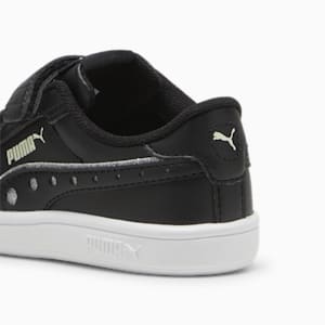 PUMA Smash 3.0 Dance Party Toddlers' Sneakers, PUMA Black-PUMA Silver-Green Illusion, extralarge