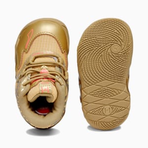 Tenis para infantes PUMA x LAMELO BALL MB.01 Golden Child, Metallic Gold-Fiery Coral, extralarge