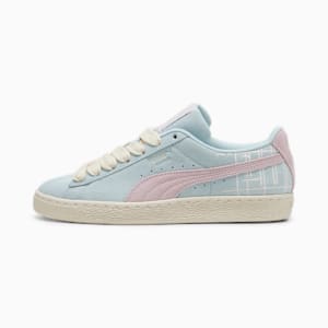 Suede Brand Love II Sneakers, Turquoise Surf-Grape Mist, extralarge-IND