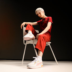CA Pro Ripple Earth Sneakers, PUMA White-Mauve Mist-Bright Melon, extralarge-IND