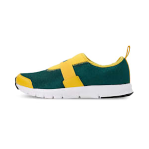 Puma Flex V1 Youth Sneakers, Ponderosa Pine-Sulphur-Puma Black, extralarge-IND