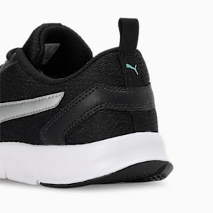 Racer V2 Youth Sneakers, Puma Black-ARUBA BLUE-Silver