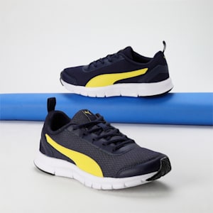 Racer V2 Youth Sneakers, Peacoat-Blazing Yellow