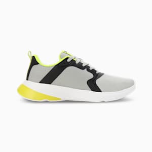 PUMA Nomic Men's Sneakers, Ash Gray-Lime Smash-PUMA Black, extralarge-IND