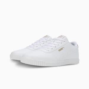 Carina Slim Perf Women's Sneakers, PUMA White-PUMA Gold, extralarge-IND