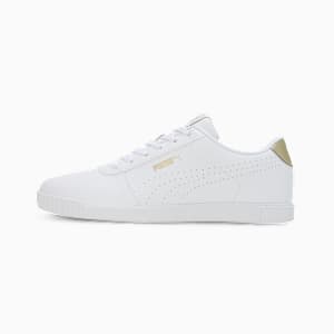 Carina Slim Perf Women's Sneakers, PUMA White-PUMA Gold, extralarge-IND