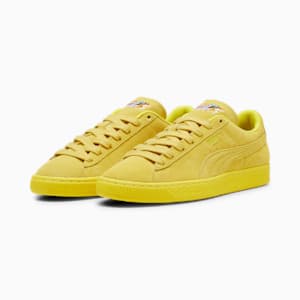 LOVE MARATHON Suede Sneakers, Court Yellow-Court Yellow, extralarge