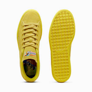 LOVE MARATHON Suede Sneakers, Court Yellow-Court Yellow, extralarge