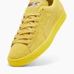 LOVE MARATHON Suede Sneakers, Court Yellow-Court Yellow, extralarge