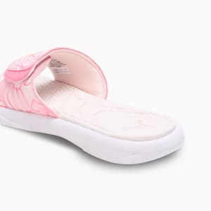 Royalcat Comfort Softride Women's Floral Slides, PUMA White-Frosty Pink-Strawberry Burst, extralarge-IND