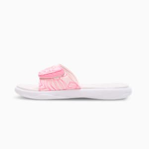 Royalcat Comfort Softride Women's Floral Slides, PUMA White-Frosty Pink-Strawberry Burst, extralarge-IND