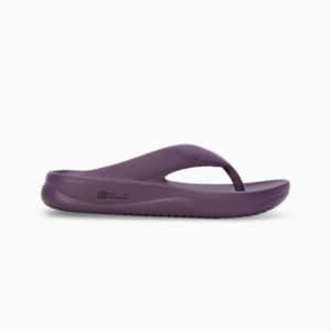 Wave Women's Flip-Flops, Purple Charcoal, extralarge-IND