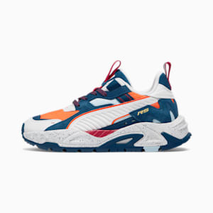 Puma RS-X Water Fight Sneakers Big Kids, Cherry Tomato Orange, 5