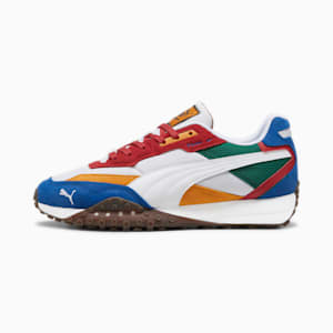 Blktop Rider Multicolor Unisex Sneakers, PUMA White-Club Red, extralarge-IND