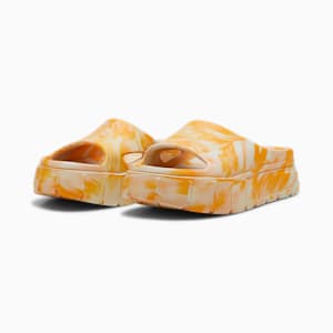 Mayze Stack Injex Marble Women's Slides, Clementine-Peach Fizz-Sugared Almond, extralarge-IND