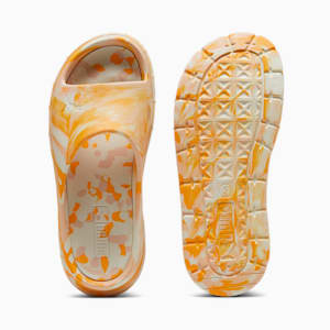 Mayze Stack Injex Marble Women's Slides, Clementine-Peach Fizz-Sugared Almond, extralarge