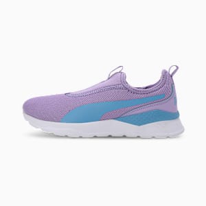 Anzarun Krick Slip-On Youth Shoes, Vivid Violet-Day Dream-PUMA White, extralarge-IND