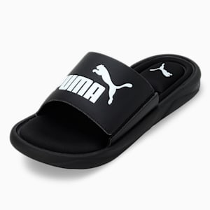 Royalcat Memory Foam Slides, Puma Black-Puma Black-Puma White, extralarge-IND