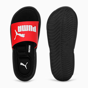 Royalcat Memory Foam Unisex Slides, Puma Black-High Risk Red-Puma White, extralarge-IND