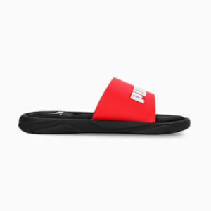 Royalcat Memory Foam Unisex Slides, Puma Black-High Risk Red-Puma White, extralarge-IND