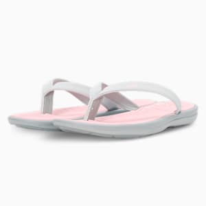 Daisy V2 Women's Flip-Flops, Pearl Pink-Platinum Gray, extralarge-IND