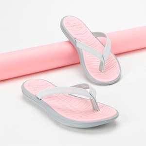 Daisy V2 Women's Flip-Flops, Pearl Pink-Platinum Gray, extralarge-IND