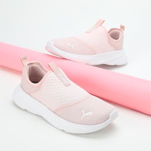 PUMA Melanite Slip-On Women's Shoes, Frosty Pink-PUMA White, extralarge-IND