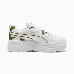 ウィメンズ ブラスター ドレスコード スニーカー, PUMA White-Olive Green, extralarge-JPN