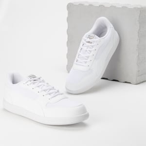 PUMA Punch Comfort Unisex Sneakers, Puma White-Puma White, extralarge-IND
