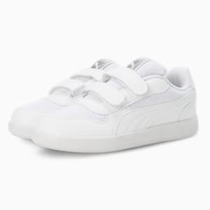 Puma Punch Comfort Kids' Sneakers, Puma White-Puma White
